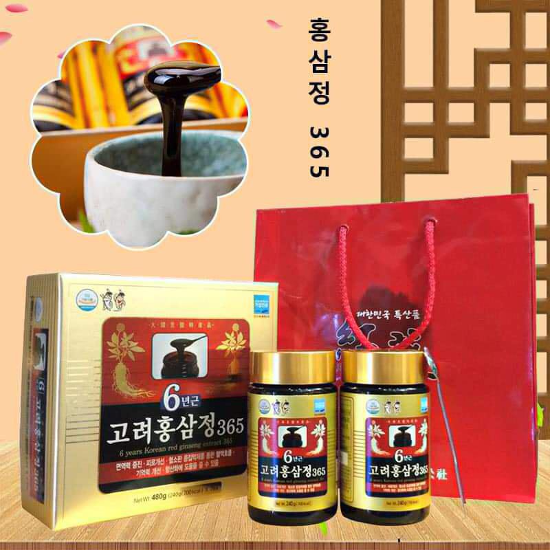 Cao Hồng Sâm 365 Hàn Quốc 240g x 2 Lọ Bí Quý Tăng Cường Sức Khỏe Toàn Diện (7)