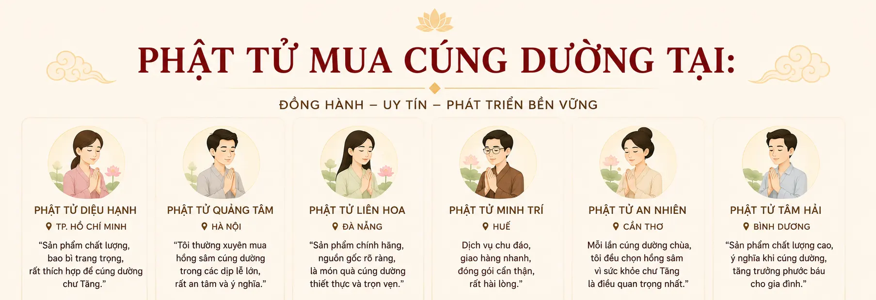 Phật tử cúng dường hồng sâm Hàn Quốc 1