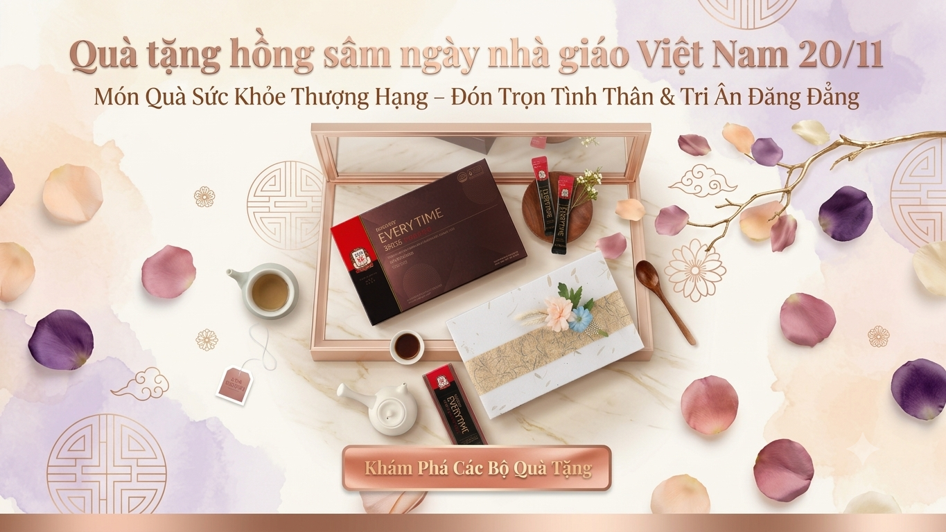 Quà tặng hồng sâm ngày nhà giáo Việt Nam 20 11