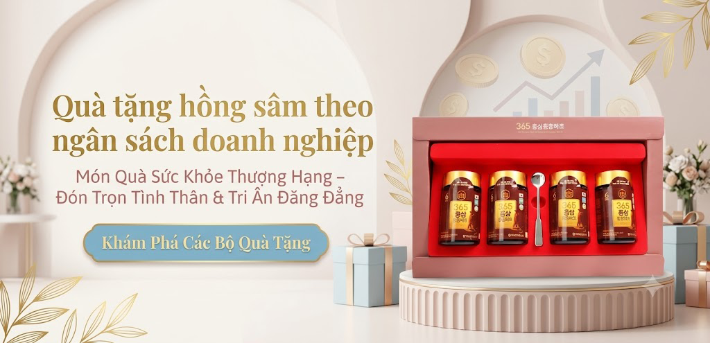 Quà tặng hồng sâm theo ngân sách doanh nghiệp