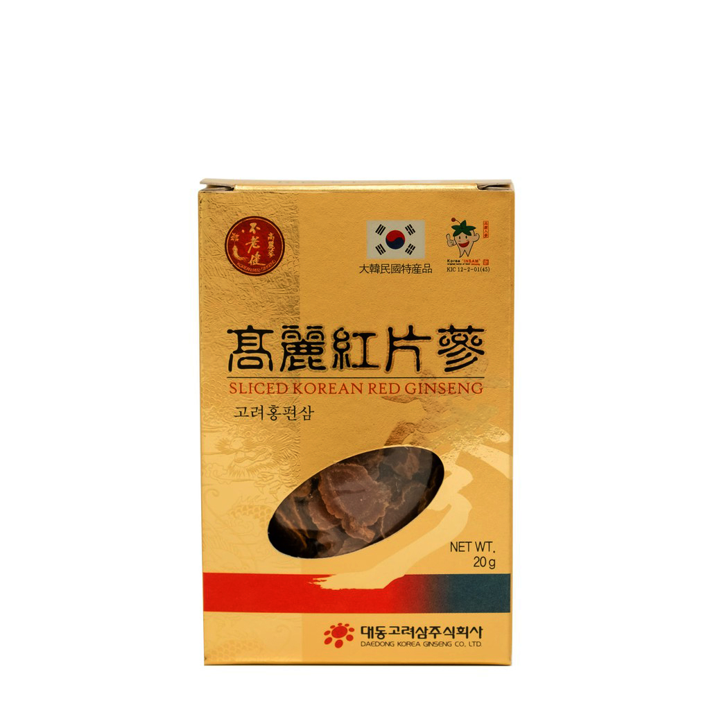 Hồng sâm Hàn Quốc thái lát Sliced Korea Red Ginseng hộp 20g x 10 gói - Ảnh 4