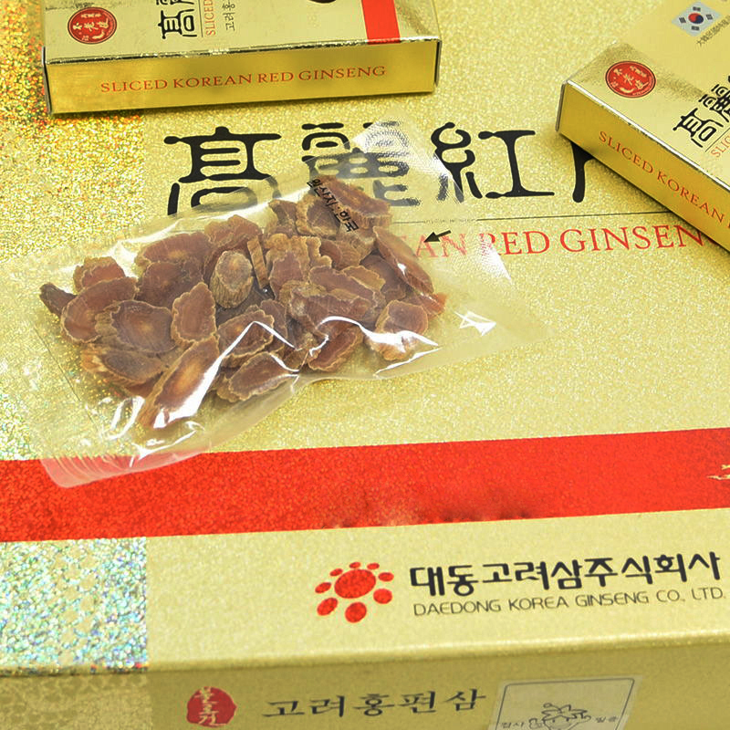 Hồng sâm Hàn Quốc thái lát Sliced Korea Red Ginseng hộp 20g x 10 gói - Ảnh 3