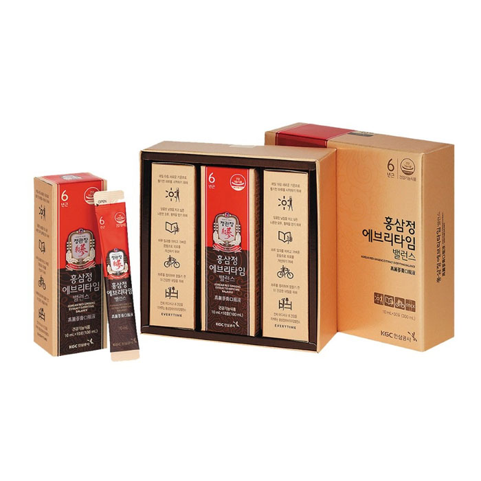 Tinh chất hồng sâm Korean Red Ginseng Extract Everytime Balance 10ml x 30 Gói - Ảnh 4