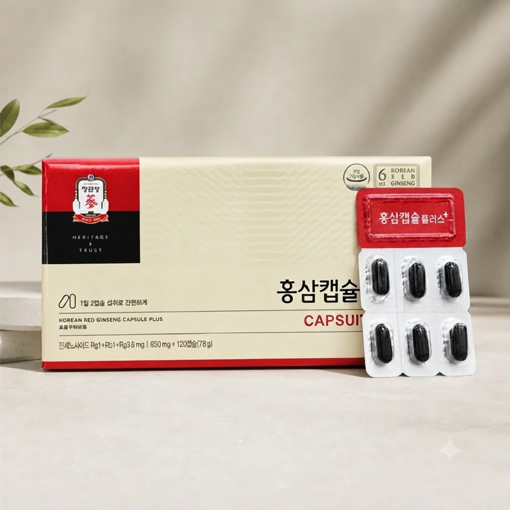 Viên Hồng Sâm KGC Jung Kwan Jang Capsule Plus 650mg 120 Viên - Ảnh 5