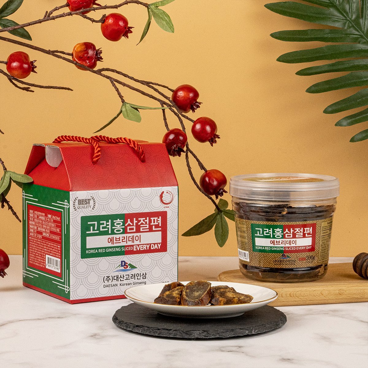 Hồng Sâm Lát Tẩm Mật Ong Daesan 200g Hàn Quốc