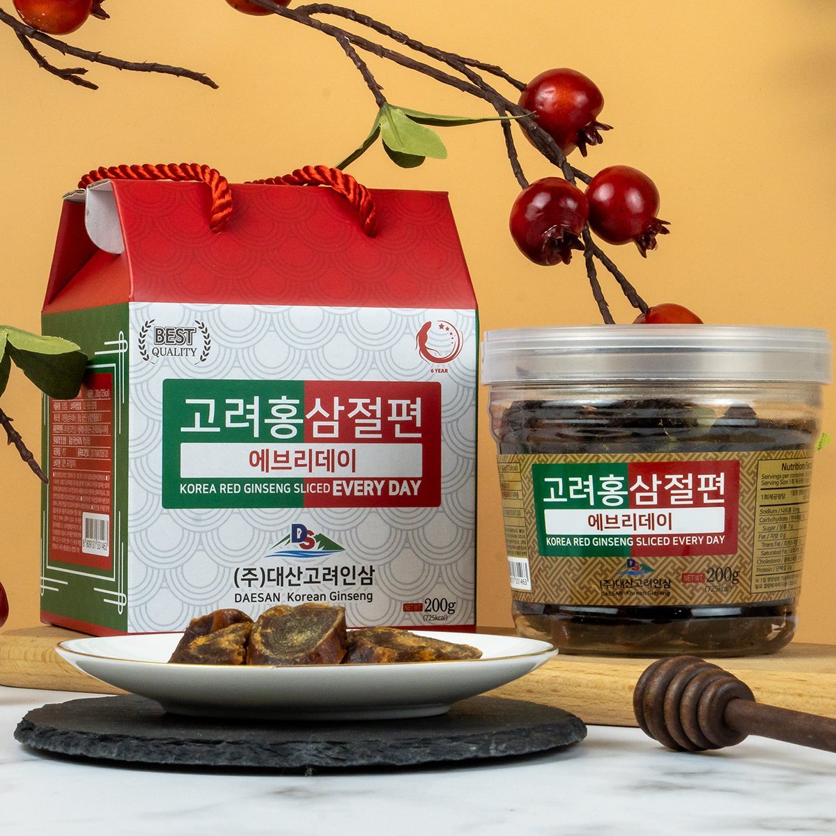 Hồng Sâm Lát Tẩm Mật Ong Daesan 200g Hàn Quốc - Ảnh 2