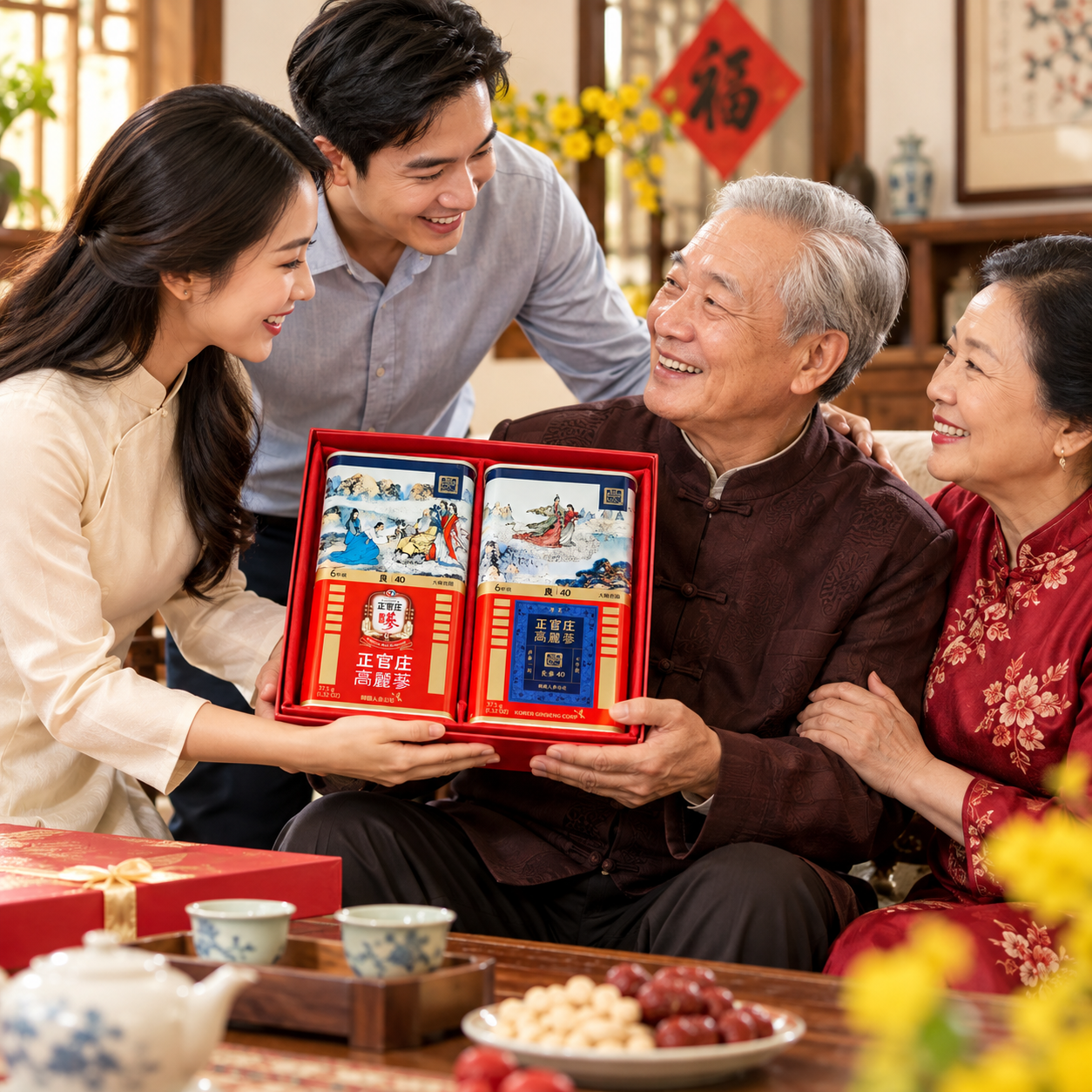 Chọn hồng sâm biếu cha mẹ như thế nào?